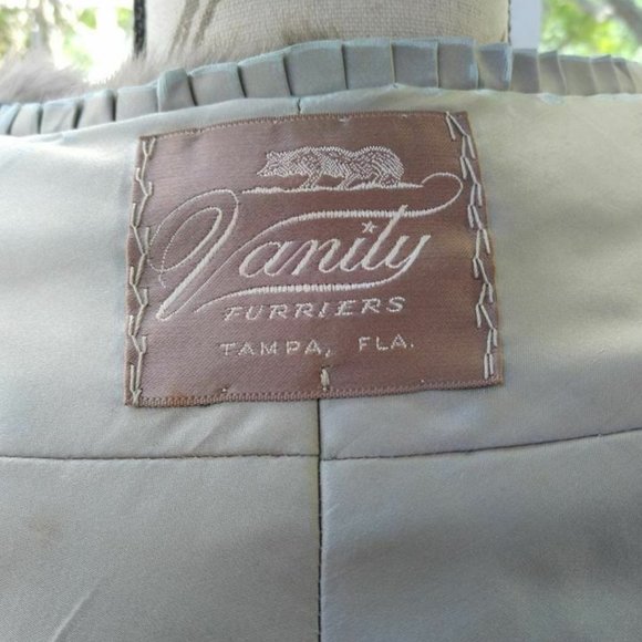 Light Gray Fox / Mink Fur Shaw Furriers Vintage - Picture 5 of 7